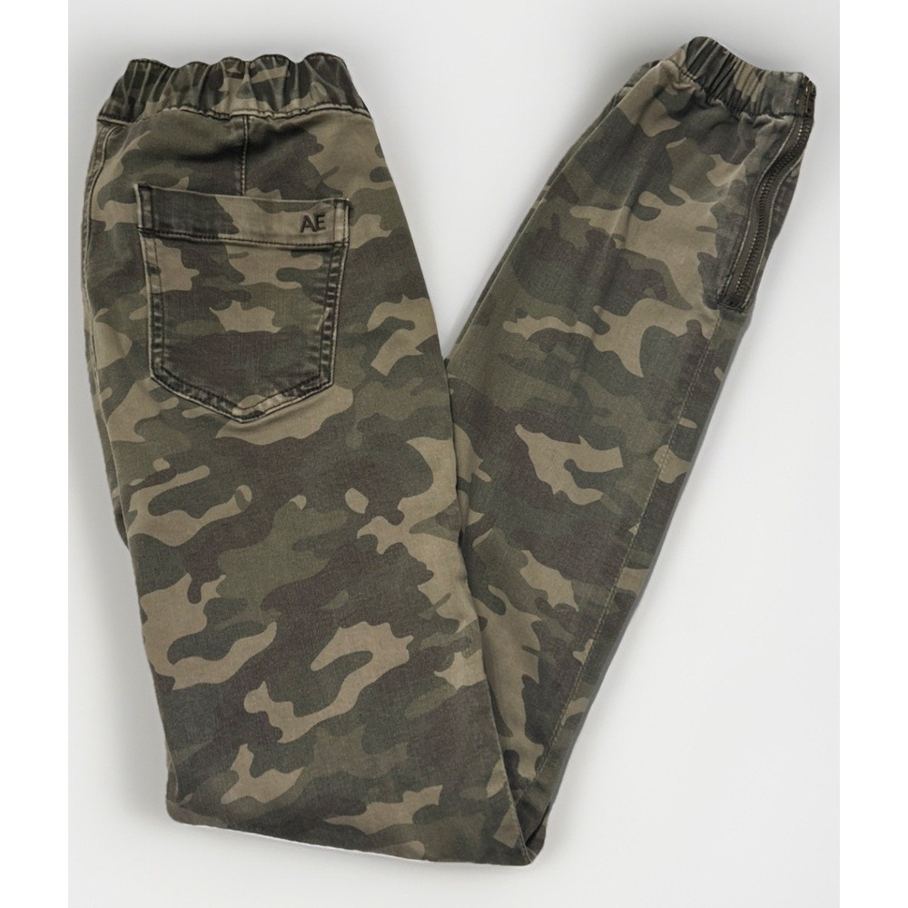 AMERICAN EAGLE Women's Camo Jegging‎ Jeans Joggers Sz 00 Stretch Waist